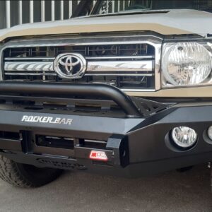 Toyota Landcruiser 70 Series 2007 To Current (Pick Up Or Station Wagon) – Rocker Front Bumper Replacement Bullbar Bar With Low Loop